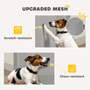 PawHut Retractable Stair Gate, Dog Gate Extends Up To Wide, Grey