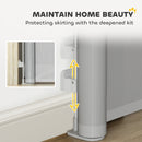 PawHut Retractable Stair Gate, Dog Gate Extends Up To Wide, Grey