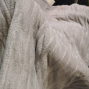 160cm 120w Grey Electric Throw Blanket with Temperature Settings