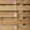 1.2 x 1.2m Light up Christmas Star Curtain Lights with 108 White LEDs