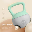 SPORTNOW 10KG Kettlebell With Soft Body And Non-Slip Handle, Grey And Green