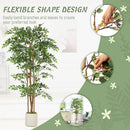 HOMCOM 180cm Artificial Ficus Tree, Faux Plant For Home Decor