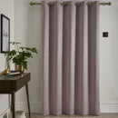 Fusion Strata Single Panel Eyelet Door Curtain in Blush