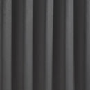 Fusion Strata Single Panel Eyelet Door Curtain in Charcoal