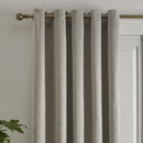 Fusion Strata Single Panel Eyelet Door Curtain in Natural