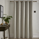 Fusion Strata Single Panel Eyelet Door Curtain in Natural