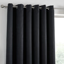 Fusion Strata Eyelet Curtains in Black
