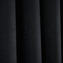 Fusion Strata Eyelet Curtains in Black
