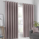 Fusion Strata Eyelet Curtains in Blush