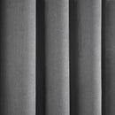 Fusion Strata Eyelet Curtains in Silver