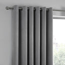 Fusion Strata Eyelet Curtains in Silver