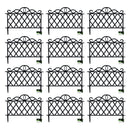 27cm x 47cm Plastic Garden Border Fence Edging with Lattice Design