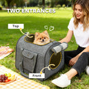 PawHut Soft Sided Cat Carrier Bag Foldable Portable With Shoulder Strap
