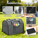 PawHut Soft Sided Cat Carrier Bag Foldable Portable With Shoulder Strap
