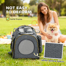 PawHut Soft Sided Cat Carrier Bag Foldable Portable With Shoulder Strap