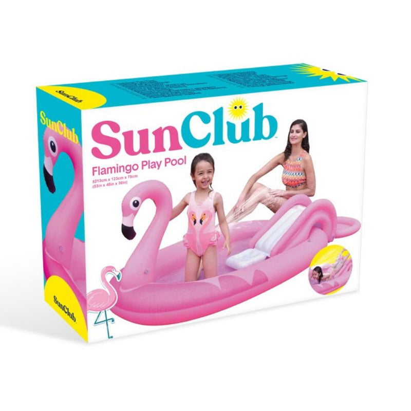 Sun Club Flamingo Play Pool with Water Spray 2m