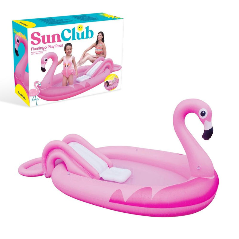 Sun Club Flamingo Play Pool with Water Spray 2m