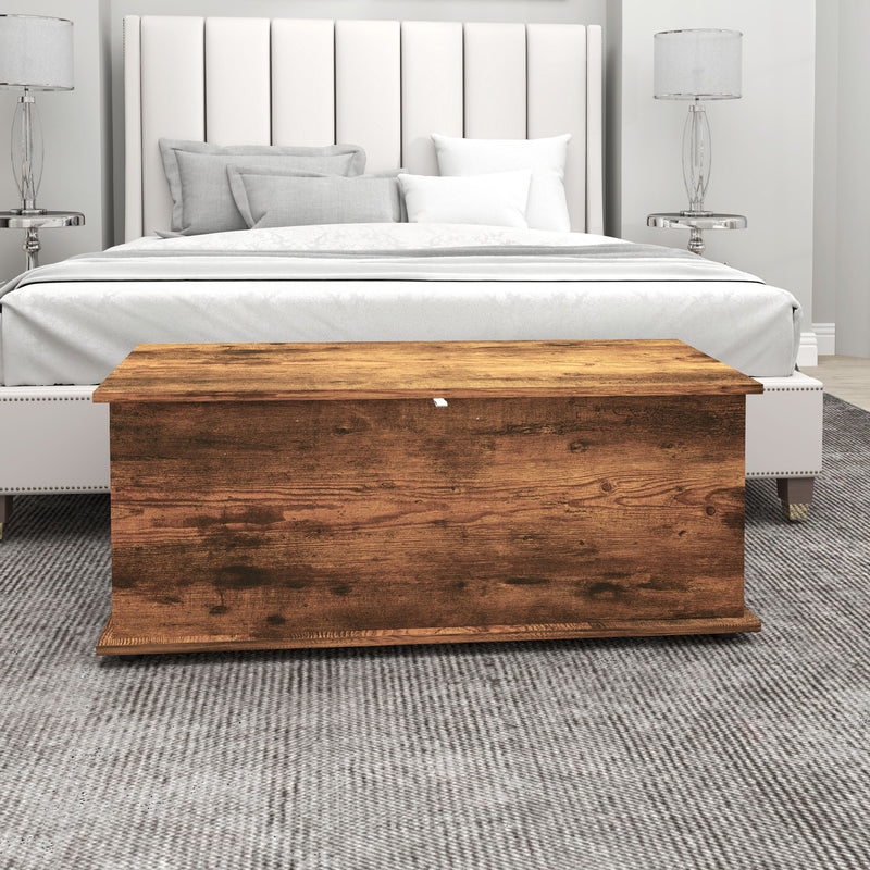 HOMCOM Storage Chest With Lid, 113L Storage Box