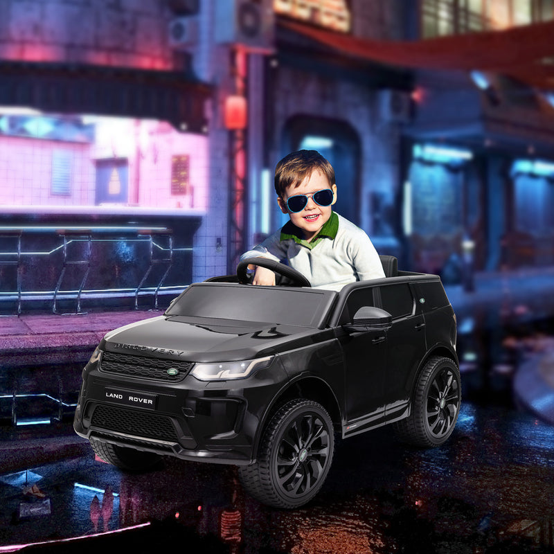 AIYAPLAY Land Rover Licensed Kids Electric Car W/ Remote Music - White/Black