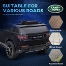 AIYAPLAY Land Rover Licensed Kids Electric Car W/ Remote Music - White/Black