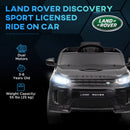 AIYAPLAY Land Rover Licensed Kids Electric Car W/ Remote Music - White/Black
