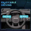 AIYAPLAY Land Rover Licensed Kids Electric Car W/ Remote Music - White/Black