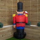 1.8m (6ft) Light Up Toy Soldier With Candy Cane Christmas Inflatable Decoration
