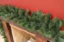 Premier 270cm (9ft) X 25cm Plain Green Christmas Garland Decoration