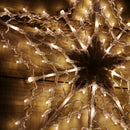 52cm Light up Christmas Star Silhouette Hanging Decoration with 100 Warm White LEDs