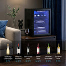 HOMCOM 16 Bottle Wine Cooler, 4-16°C Under Counter Drinks Beer Wine Fridge