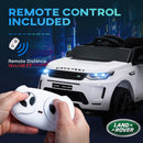 AIYAPLAY Land Rover Licensed Kids Electric Car W/ Remote Music - White/Black