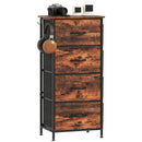 HOMCOM Fabric Chest of Drawers, 4 Drawer Dresser for Bedroom