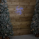 50cm Light Up Christmas Catherine Wheel With 96 Blue And White LEDs