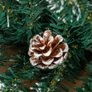 2.7m Green Christmas Garland with Pine Cones and Red Berries