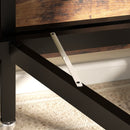 HOMCOM Mobile Drop Leaf Table, Folding Kitchen Table with 6 Wheels