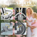 AIYAPLAY 6 in 1 Kids Trike, Toddler Tricycle with Parent Handle,