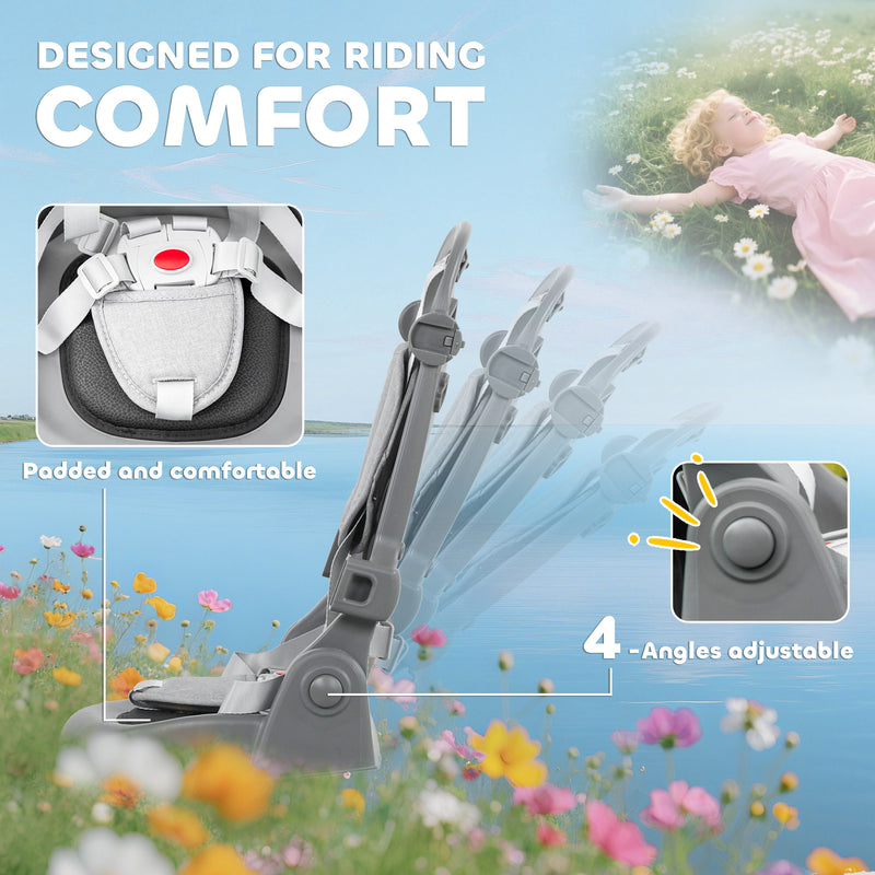 AIYAPLAY 6 in 1 Kids Trike, Toddler Tricycle with Parent Handle,