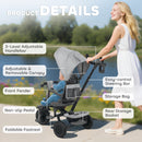 AIYAPLAY 6 in 1 Kids Trike, Toddler Tricycle with Parent Handle,