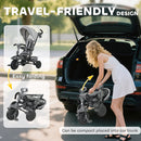 AIYAPLAY 6 in 1 Kids Trike, Toddler Tricycle with Parent Handle,