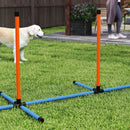 PawHut 7-Piece Dog Agility Equipment, Obstacle Training Course Kit, Orange