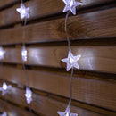 1.2 x 1.2m Light up Christmas Star Curtain Lights with 108 White LEDs