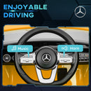 AIYAPLAY Mercedes-AMG CLA 45 Licensed 12V Ride On Car W/ Music - Black/Blue/White/Yellow