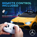 AIYAPLAY Mercedes-AMG CLA 45 Licensed 12V Ride On Car W/ Music - Black/Blue/White/Yellow