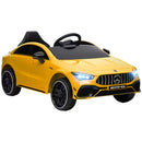 AIYAPLAY Mercedes-AMG CLA 45 Licensed 12V Ride On Car W/ Music - Black/Blue/White/Yellow