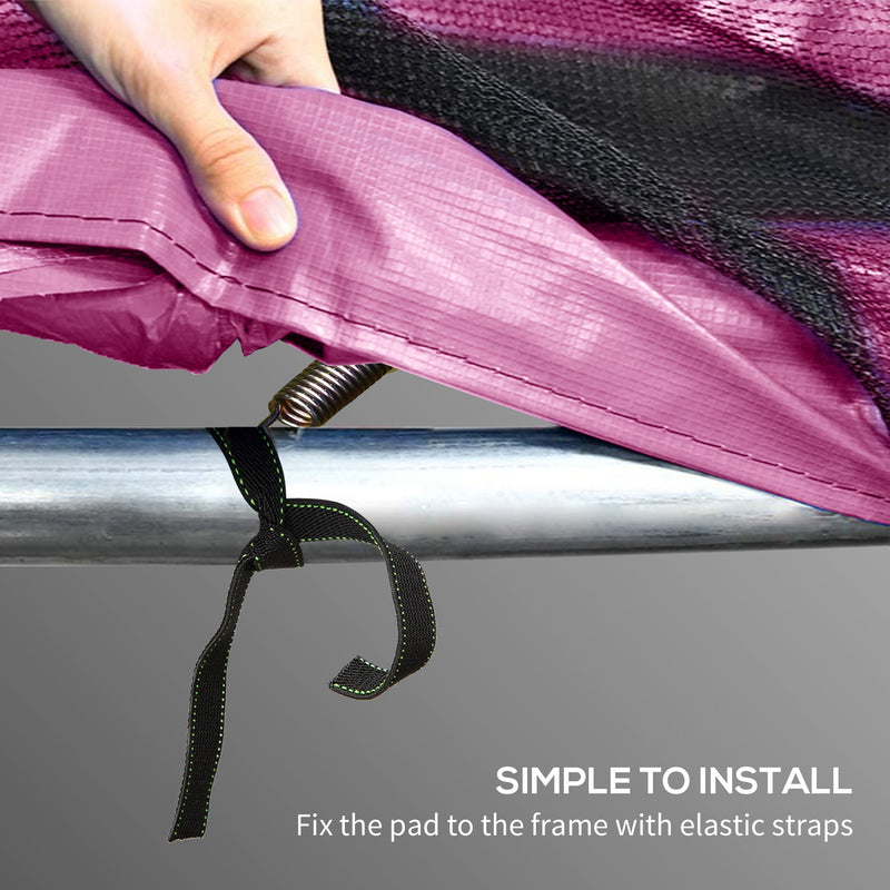 SPORTNOW 12FT Trampoline Pad Spring Cover, Waterproof, Pink