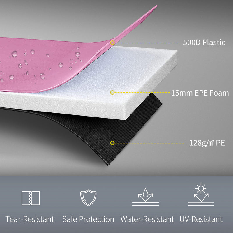 SPORTNOW 12FT Trampoline Pad Spring Cover, Waterproof, Pink