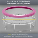 SPORTNOW 12FT Trampoline Pad Spring Cover, Waterproof, Pink