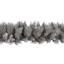 1.8m (6ft) Silver Christmas Garland with Glitter Tips