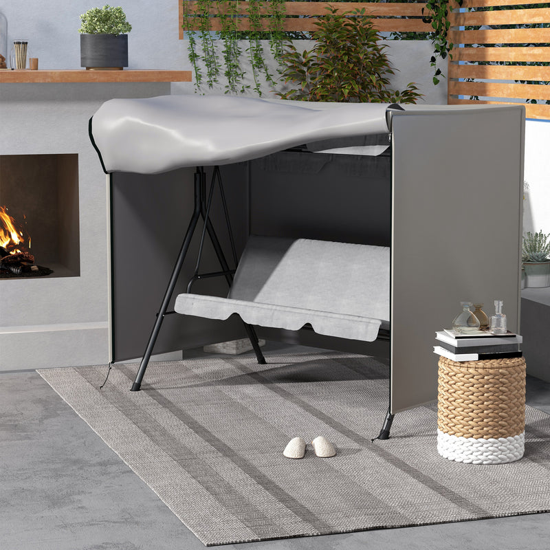 Outsunny Garden Furniture Protector Patio Swing Chair Cover - Grey