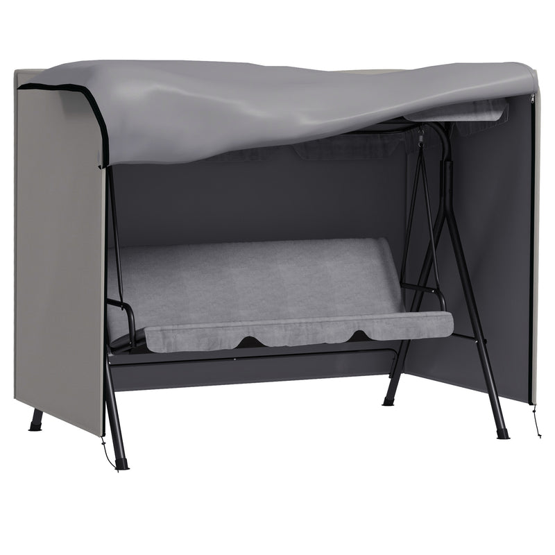 Outsunny Garden Furniture Protector Patio Swing Chair Cover - Grey